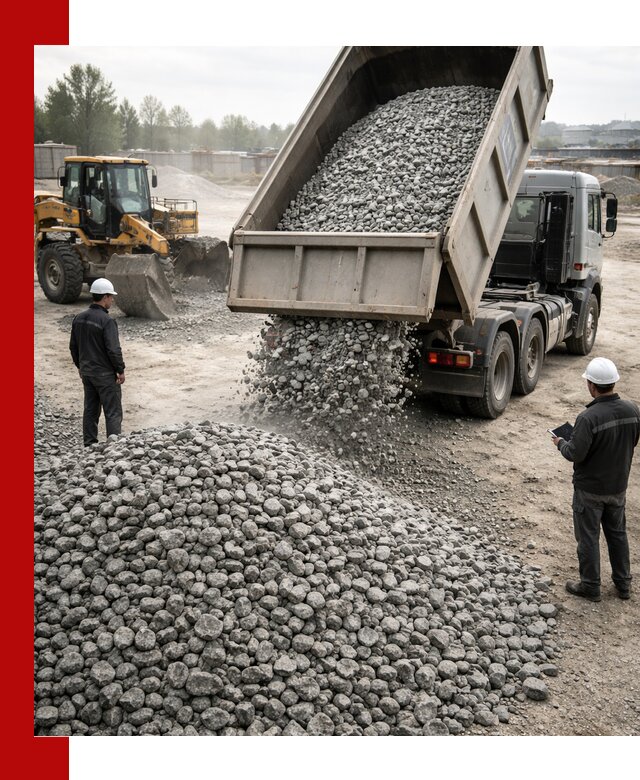 Доставка гранитного щебня фракции 20-40 в Темрюке