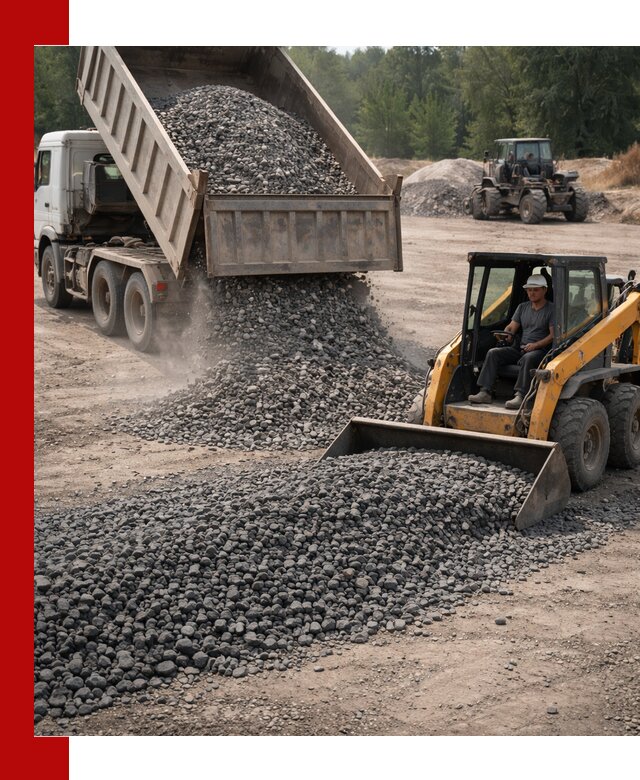 Гранитный щебень фракция 40-70 с доставкой в Темрюке