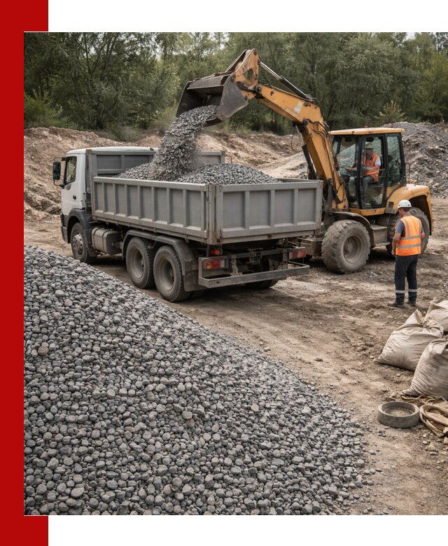 Доставка гравийного щебня в Темрюке оптом и в розницу