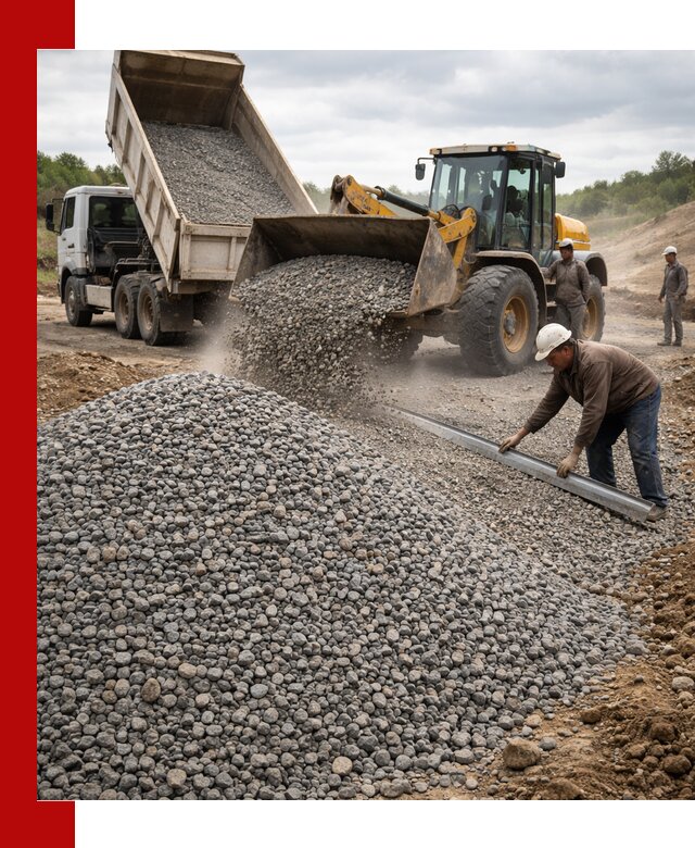 Гравийный щебень фракция 5-20 с доставкой в Темрюке