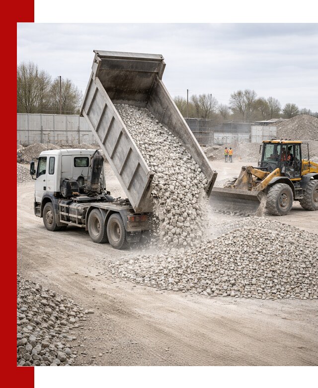 Доставка и продажа известнякового щебня в Темрюке