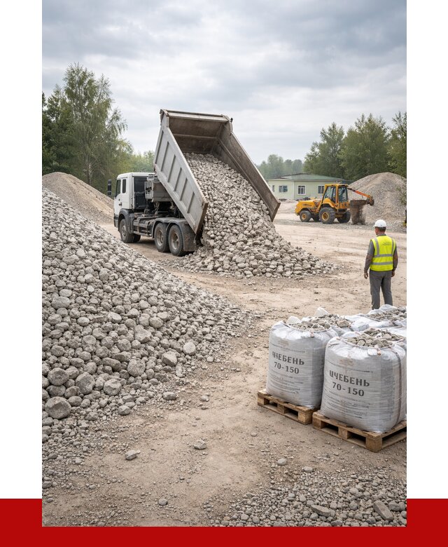 Известняковый щебень фракция 70-150 в Темрюке от 1287 р. | ПРОНЕРУДТмр