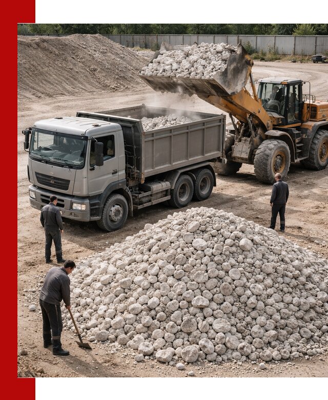 Известняковый щебень фракция 70–150 с доставкой в Темрюке