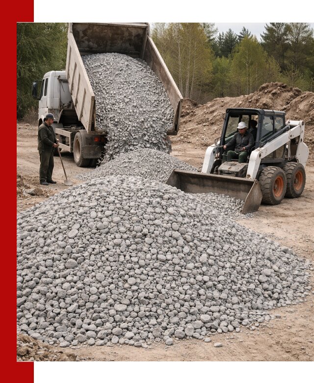 Доставка доломитового щебня в Темрюке напрямую от карьера