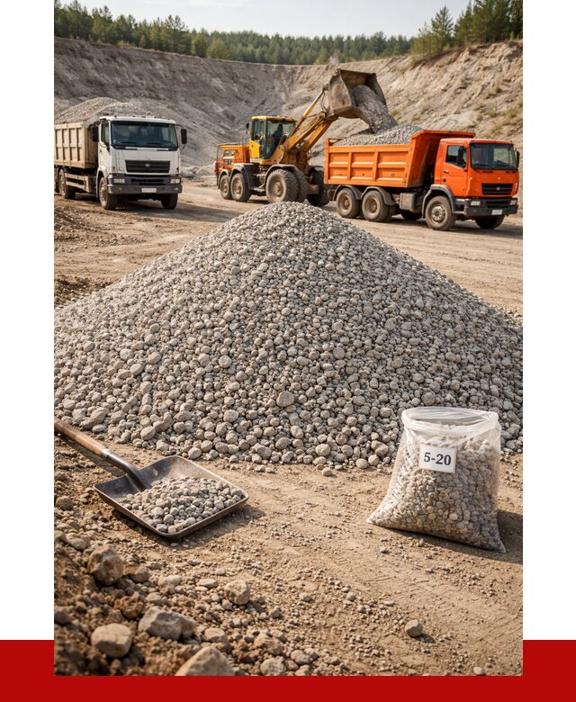 Доломитовый щебень фр. 5-20 в Темрюке от 4323 р. | ПРОНЕРУДТмр