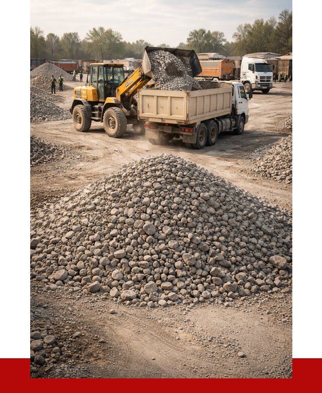 Вторичный щебень фракция 40-70 в Темрюке от 1791 р, ПРОНЕРУДТмр