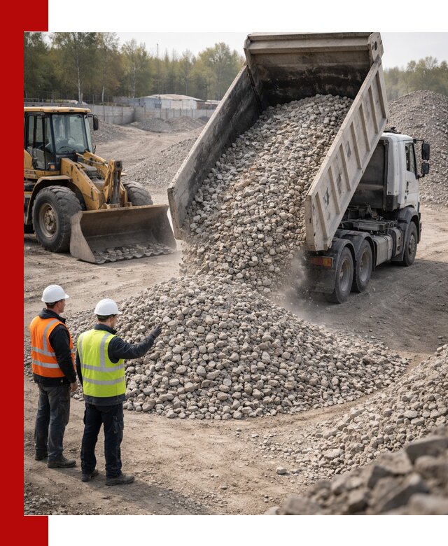 Вторичный щебень фракция 40–70 доставка в Темрюке