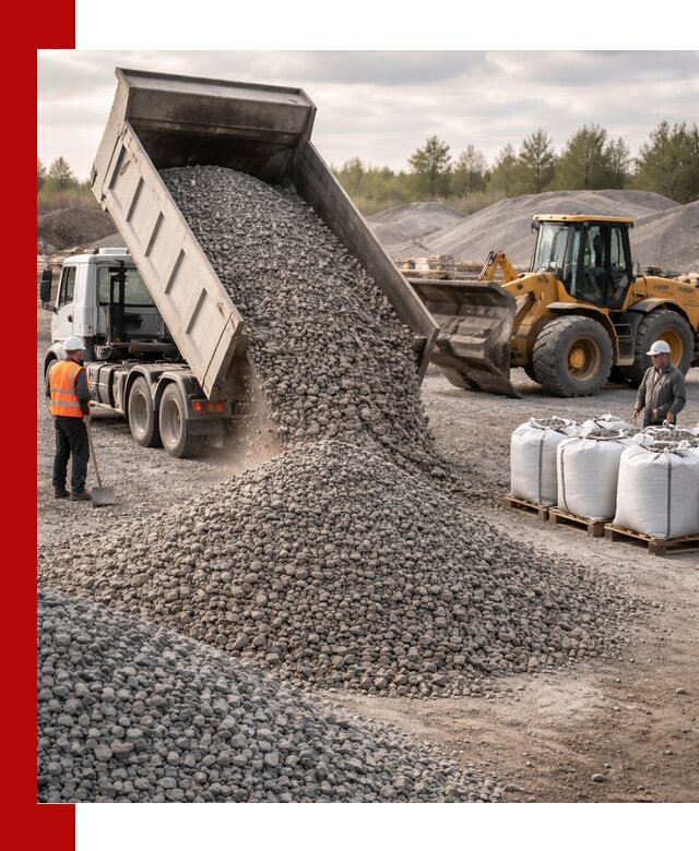 Бетонный щебень фракция 5–20 с доставкой в Темрюке