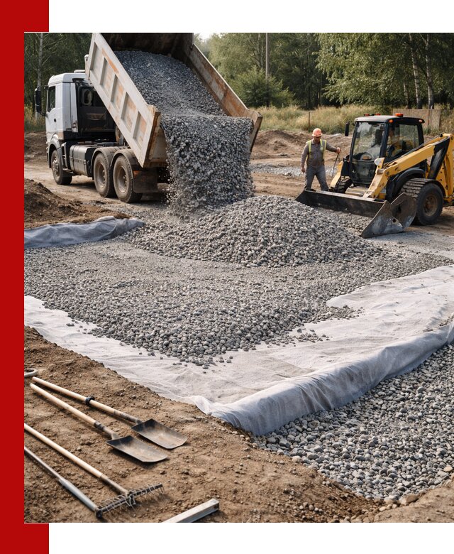 Щебень для фундамента с доставкой в Темрюке