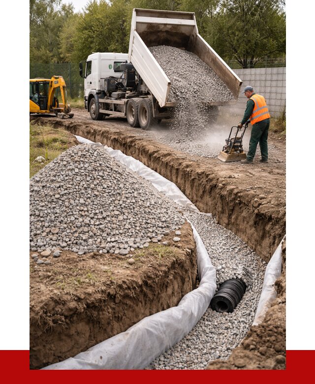 Щебень для дренажа в Темрюке от 1904 р., ПРОНЕРУДТмр доставка