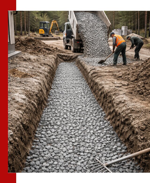 Щебень для дренажа с доставкой в Темрюке высокого качества