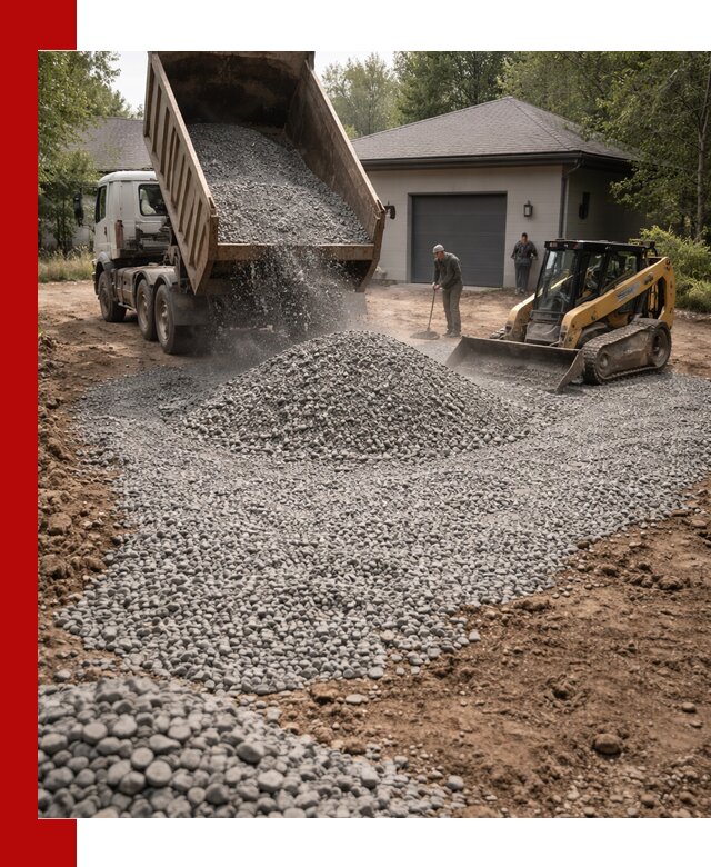 Щебень для парковки в Темрюке: доставка и укладка качественного материала