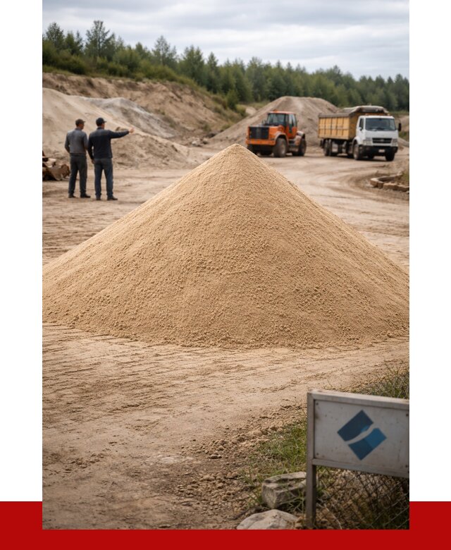 Карьерный песок навалом в Темрюке от 1853 р. | ПРОНЕРУДТмр