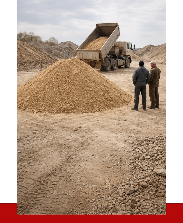 Карьерный песок крупнозернистый в Темрюке от 8749 р | ПРОНЕРУДТмр