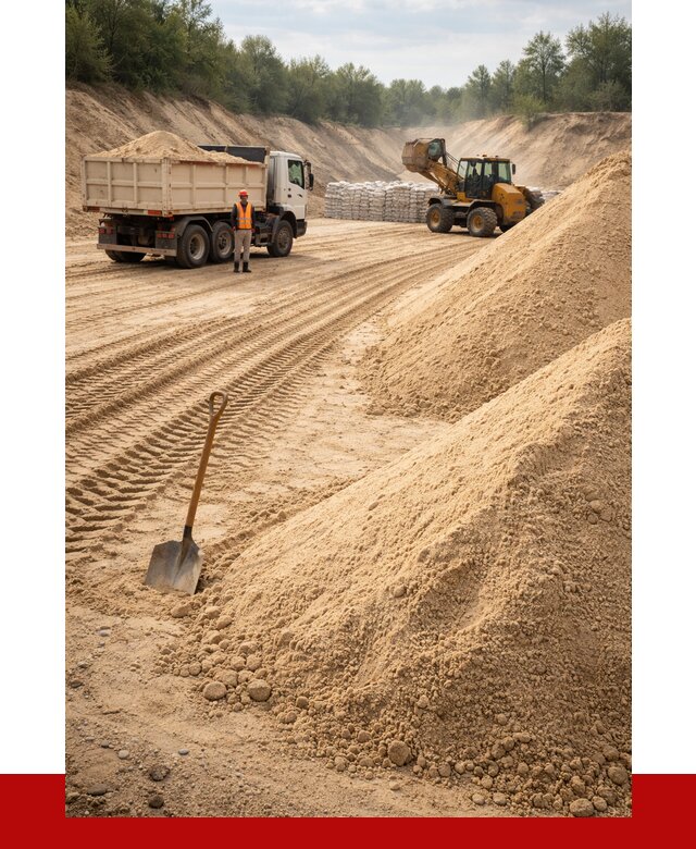 Карьерный песок мелкозернистый в Темрюке от 9264 р. | ПРОНЕРУДТмр