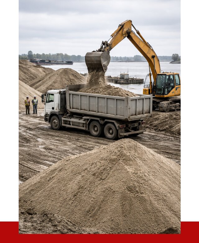 Купить речной песок навалом в Темрюке от 1853 р., ПРОНЕРУДТмр