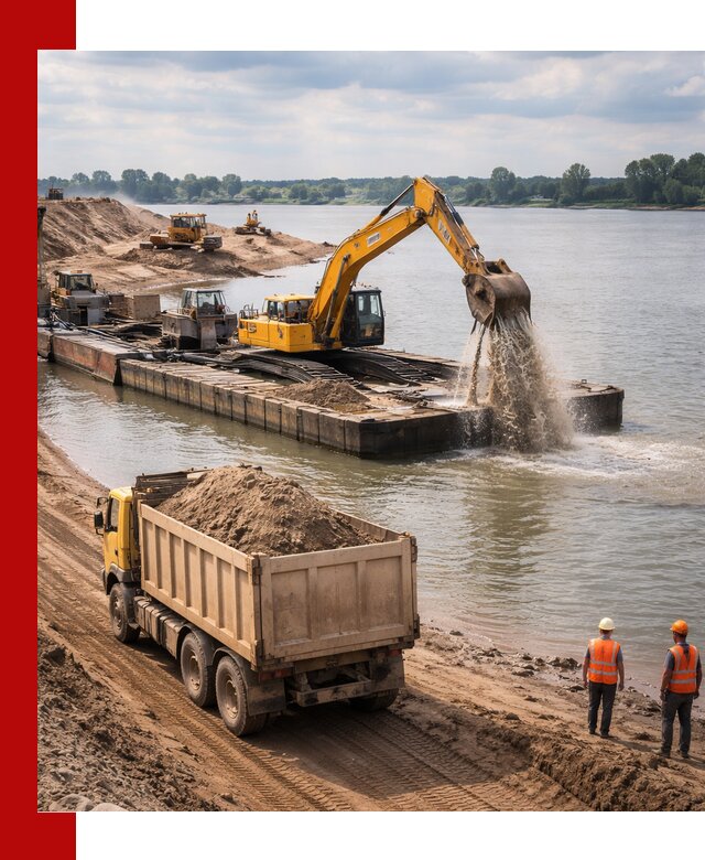 Намывной песок с доставкой в Темрюке оптом и в розницу