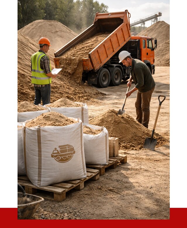 Строительный песок в Темрюке от 2264 р. с доставкой, ПРОНЕРУДТмр