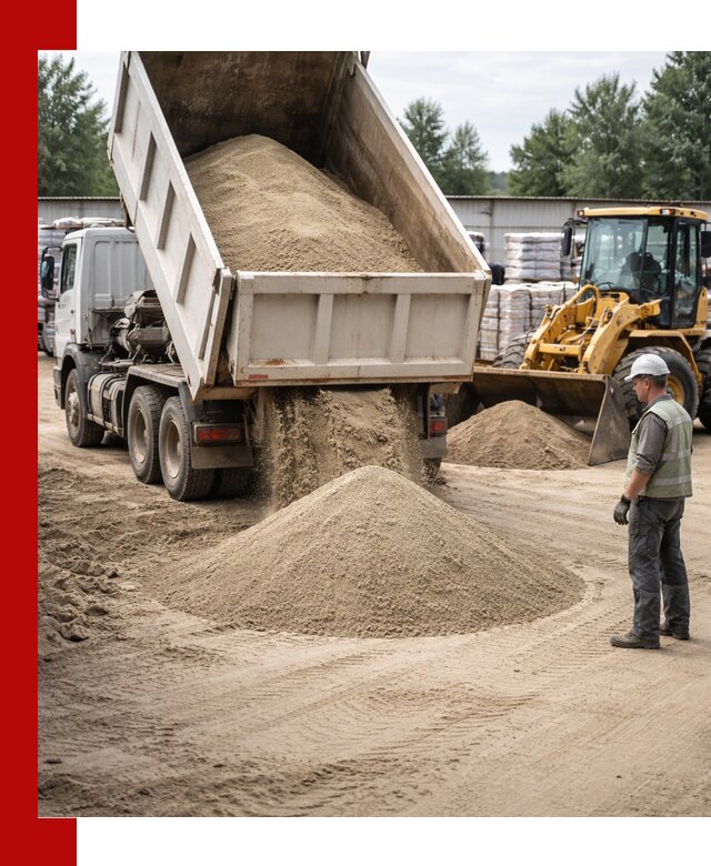 Поставка и доставка песка для бетона в Темрюке