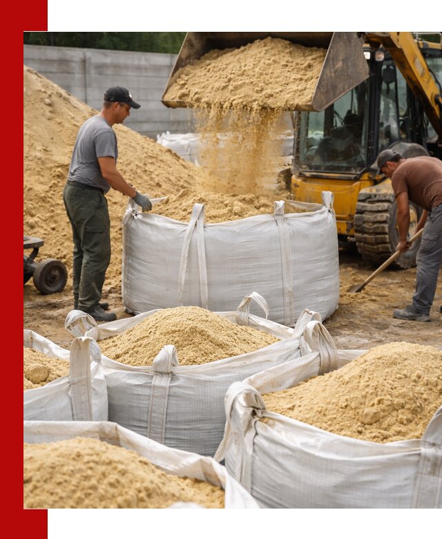 Поставка качественного песка для кладки в Темрюке