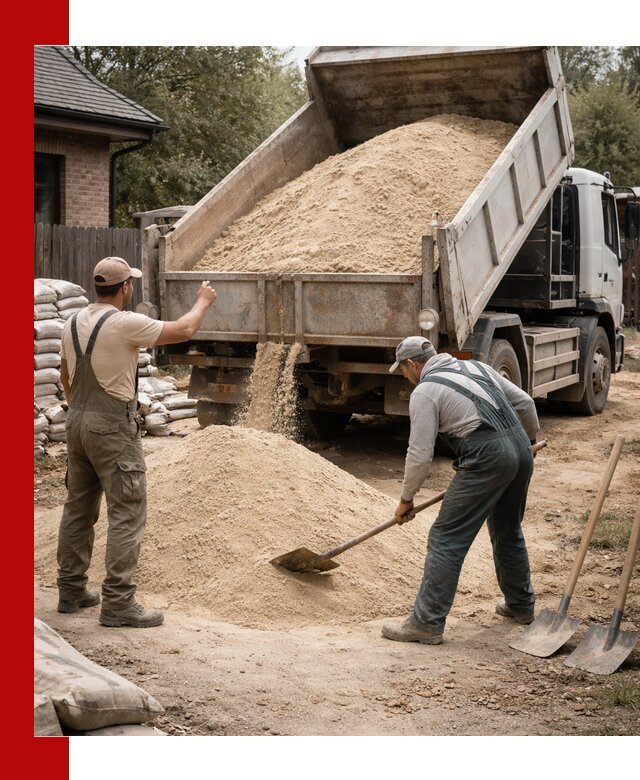 Песок для штукатурки с доставкой в Темрюке качественный и чистый