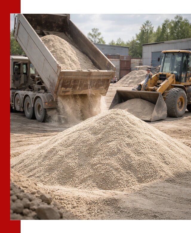 Кварцевый песок с доставкой в Темрюке для строительных работ