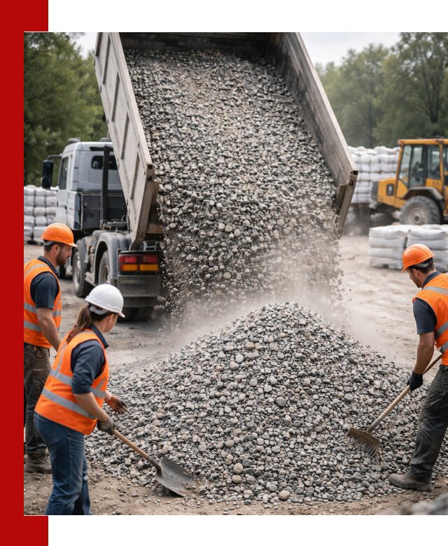 Доставка гравия и камня в Темрюке оптом и в розницу