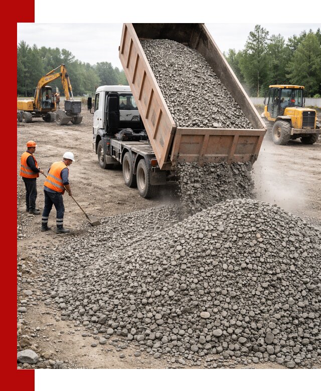 Доставка гравия фракции 40-70 в Темрюке оптом и в розницу