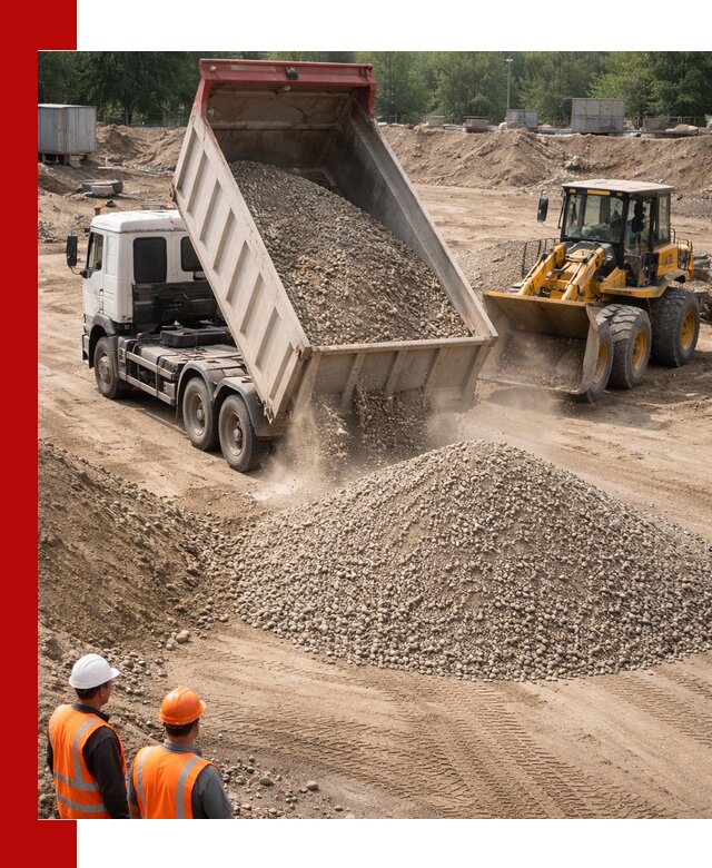 Щебень с песком (ЩГПС С2) с доставкой в Темрюке