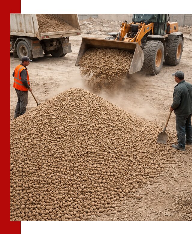 Керамзит фракция 10-20 с доставкой в Темрюке