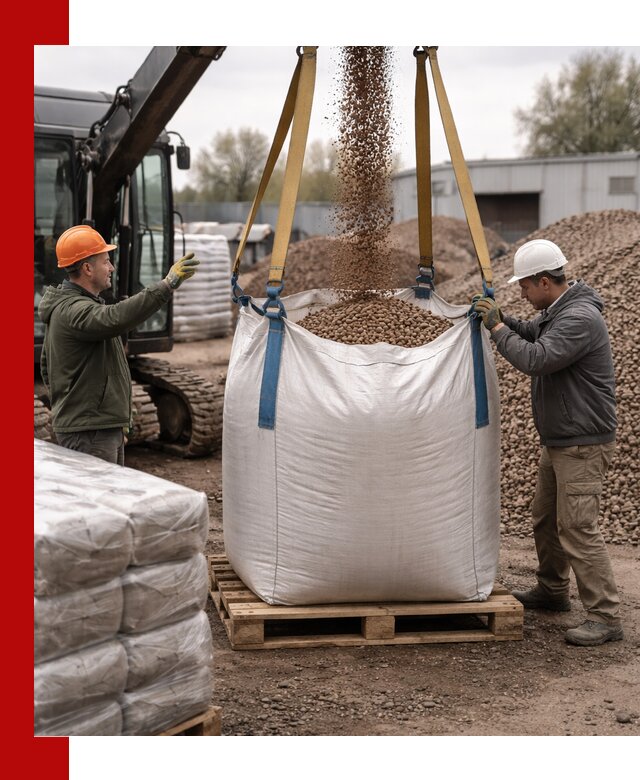 Керамзит в биг-бегах с доставкой в Темрюке