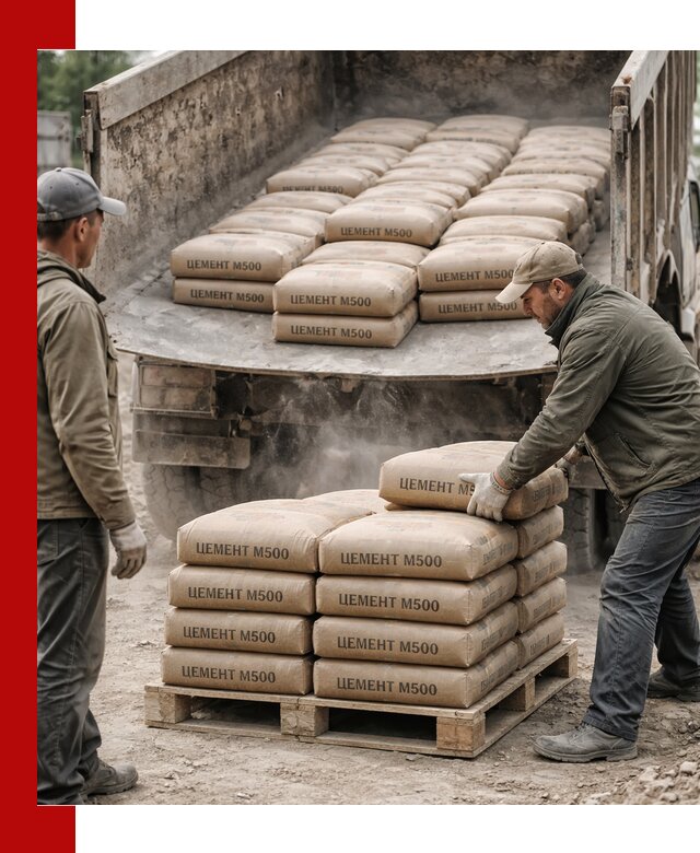 Цемент М500 с доставкой самосвалом в Темрюке
