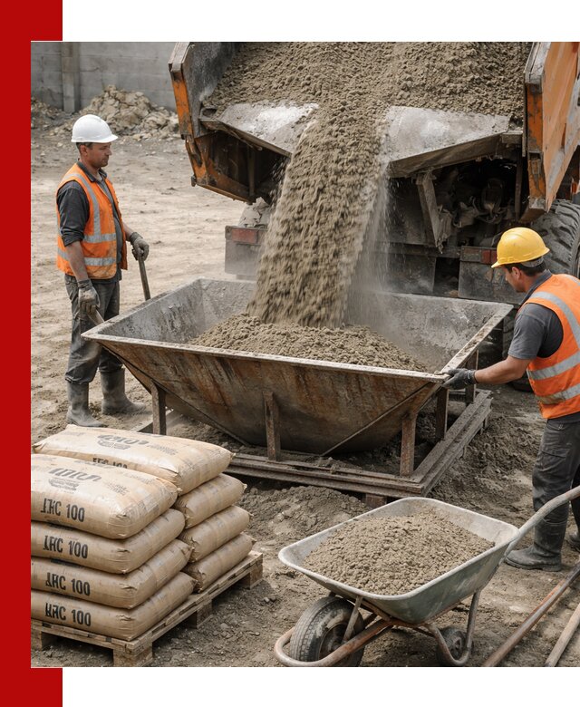 Доставка цементно-песчаной смеси М100 в Темрюке