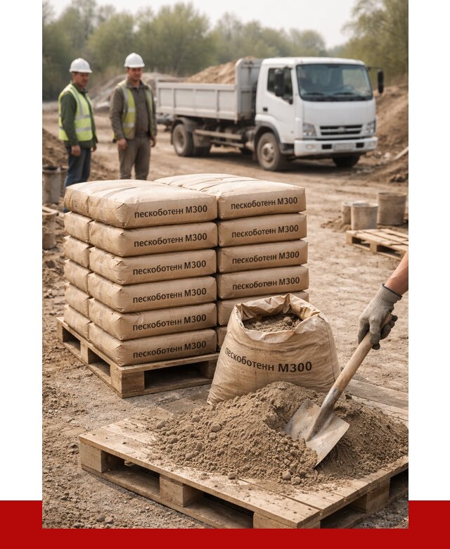 Пескобетон М300 в Темрюке с доставкой от 4786 р. за куб | ПРОНЕРУДТмр