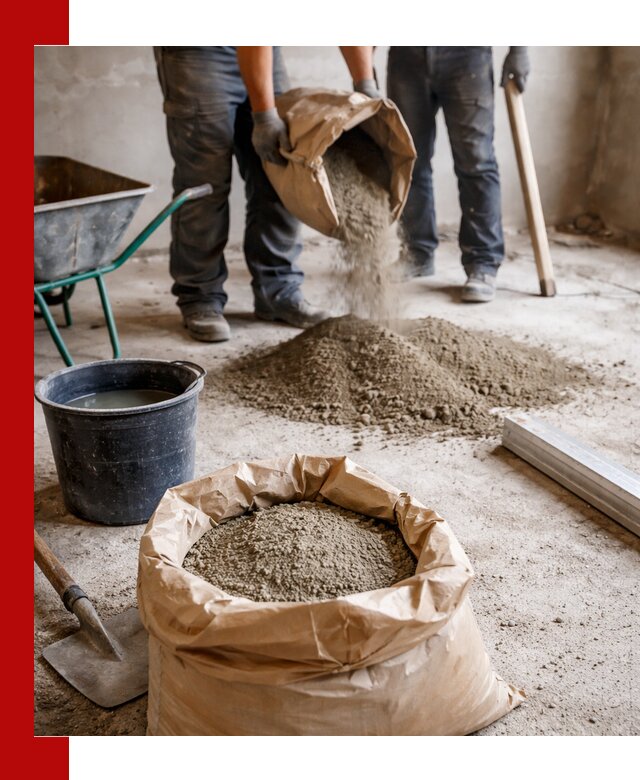 Доставка сухой смеси для стяжки в Темрюке