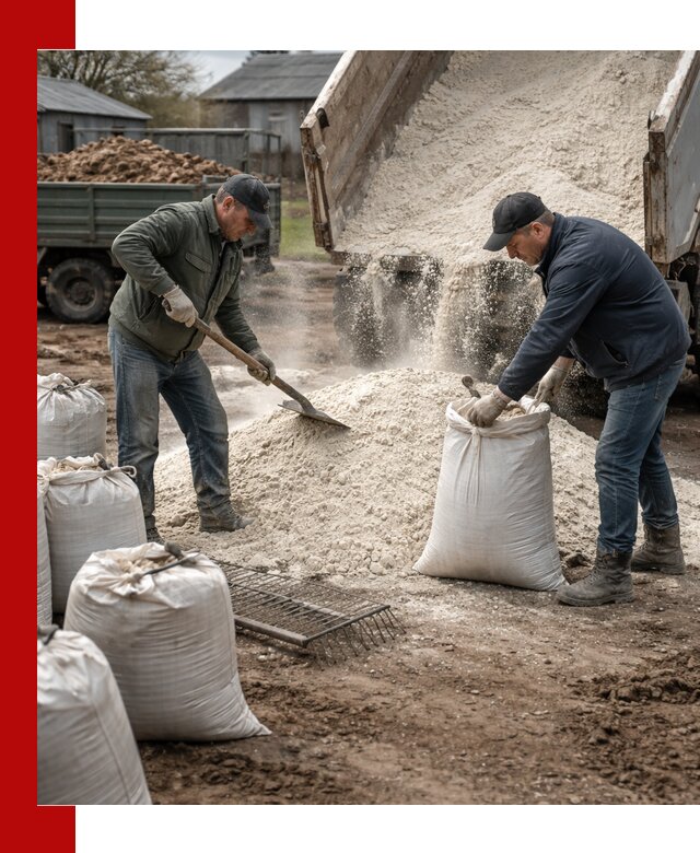 Доставка извести пушонки в Темрюке оптом и мелким оптом