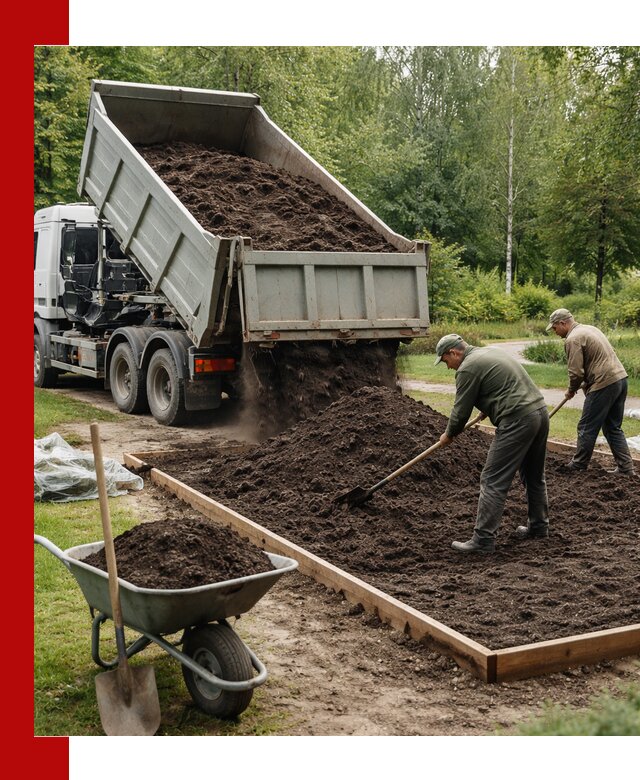 Доставка грунта для озеленения и благоустройства в Темрюке