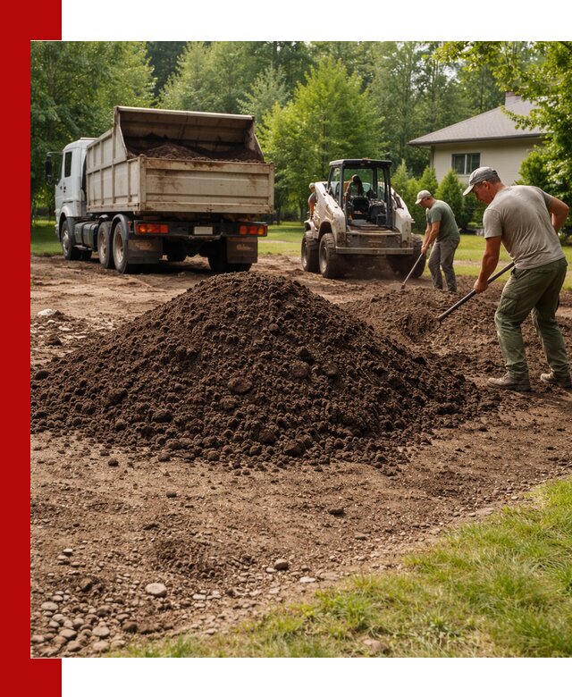 Доставка и укладка грунта для газона в Темрюке
