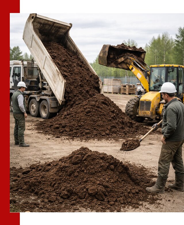 Доставка торфа оптом и в мешках в Темрюке