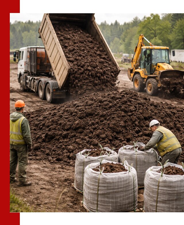 Доставка нейтрального торфа в Темрюке оптом и в розницу