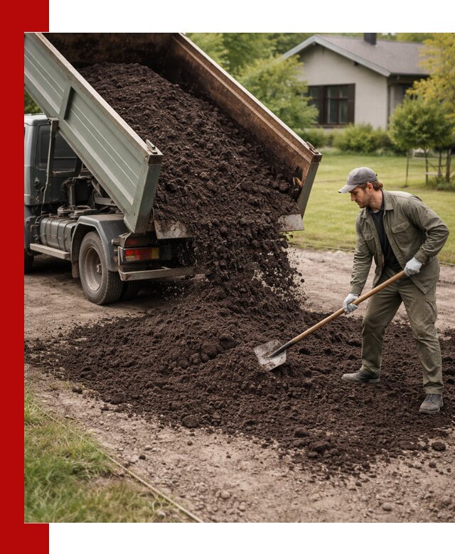 Чернозем для газона с доставкой в Темрюке быстро и качественно