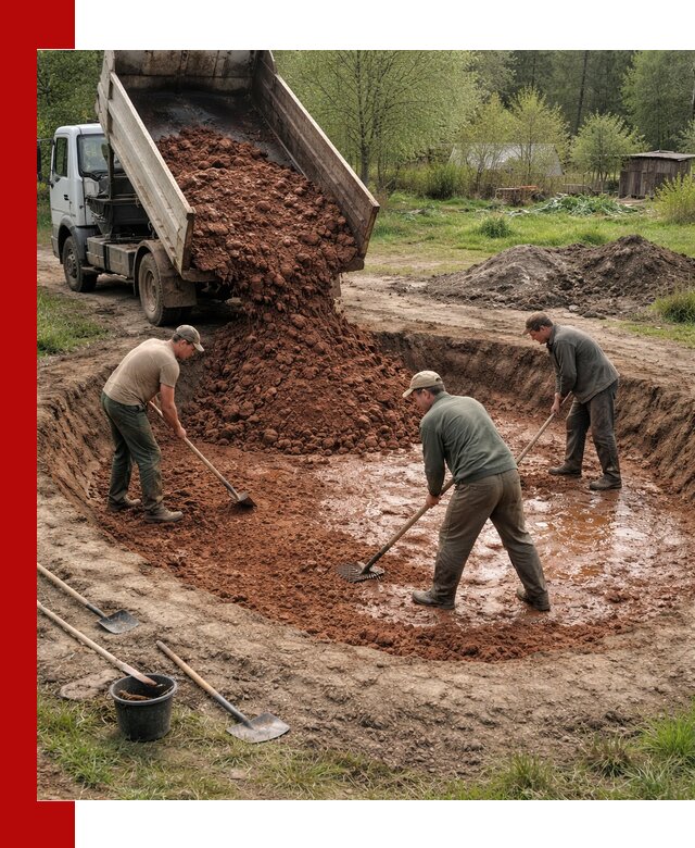 Купить качественную глину для пруда в Темрюке
