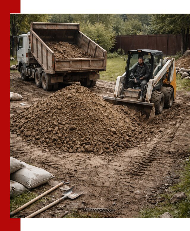 Суглинок для планировки участков в Темрюке с доставкой и выгрузкой