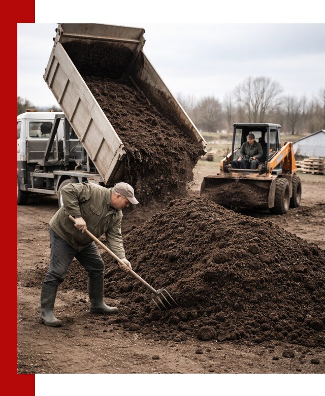 Доставка и продажа перегноя в Темрюке быстро и дешево