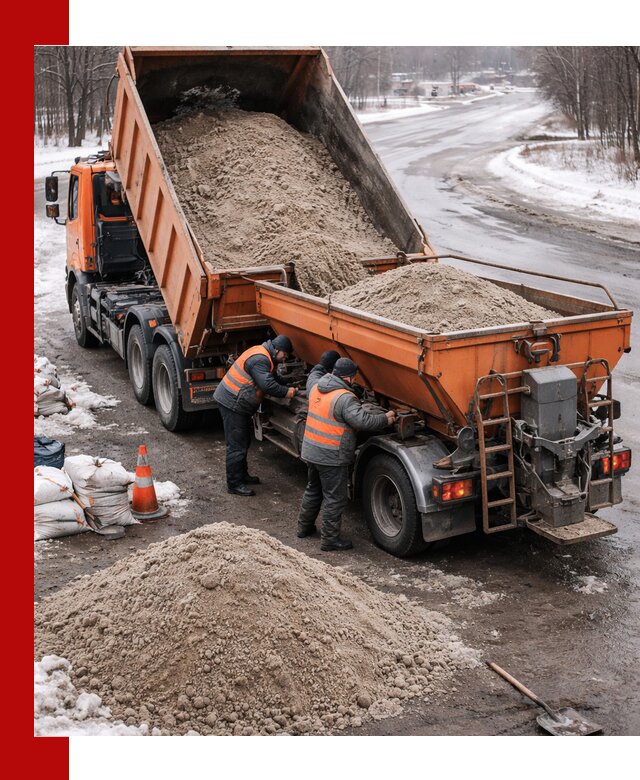 Поставка и вывоз пескосоля в Темрюке оптом и в розницу