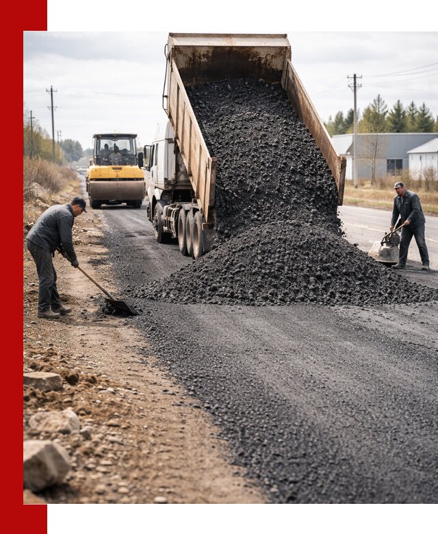 Асфальтовая крошка для дорог в Темрюке — поставка и доставка