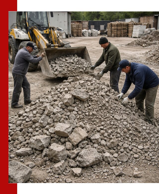 Демонтаж и вывоз бой бетона в Темрюке