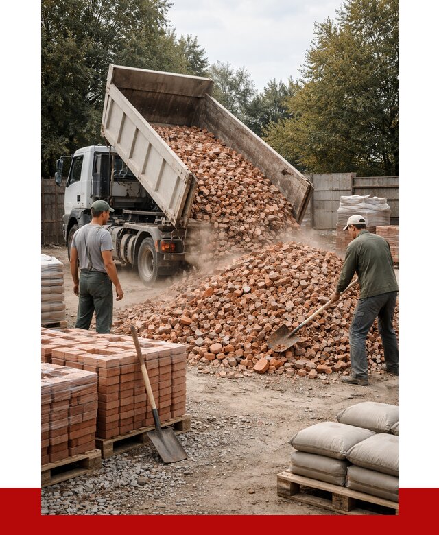 Бой кирпича в Темрюке с доставкой от 4323 руб/куб | ПРОНЕРУДТмр