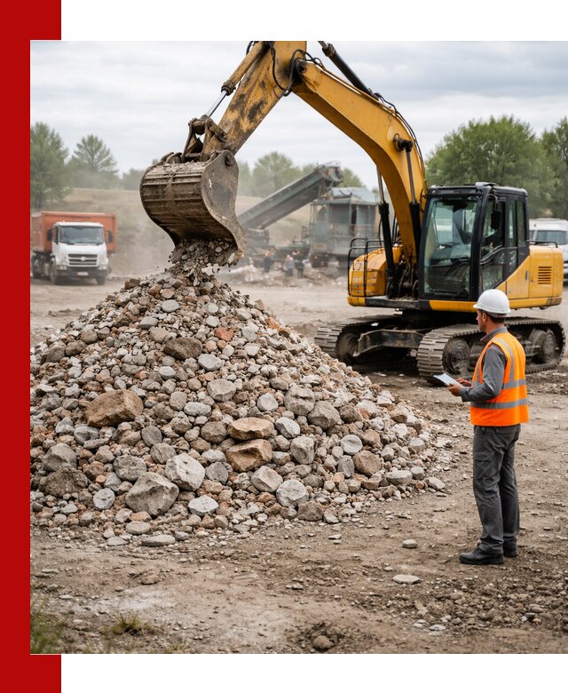 Доставка и вывоз строительного боя в Темрюке