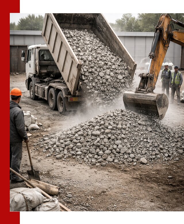 Доставка дробленого бетона в Темрюке оптом и в розницу